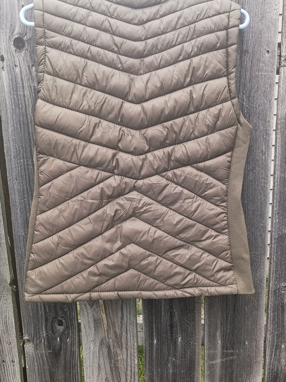Quilted Sleeveless Vest - Taupe